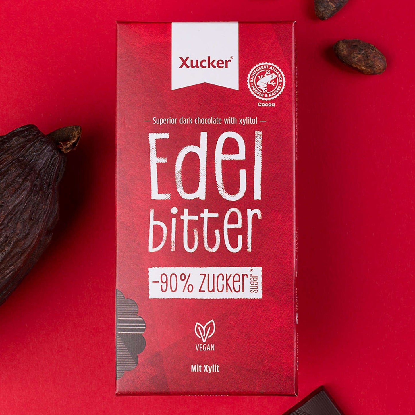 Edelbitter Schokolade (mit 75% Kakao)